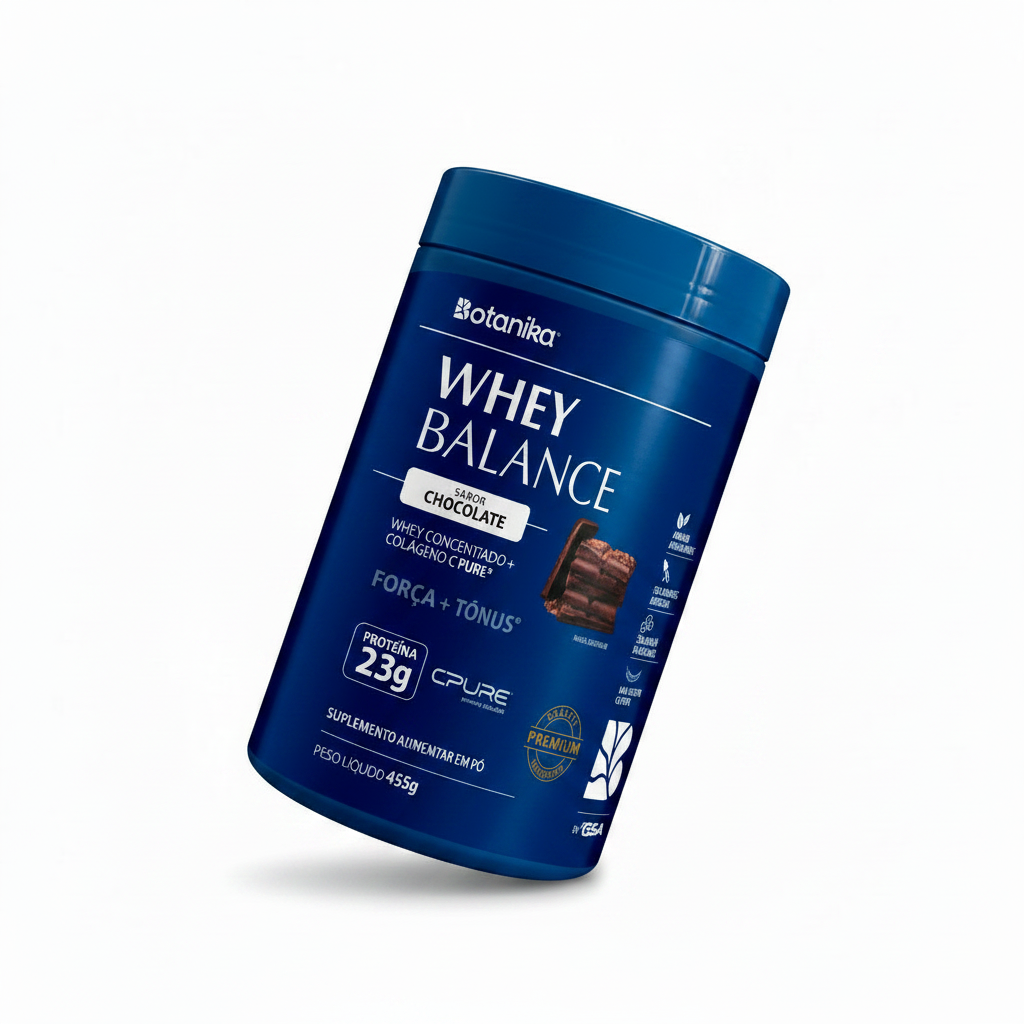 Whey Balance Chocolate — Whey Concentrado + Colágeno C-PURE®