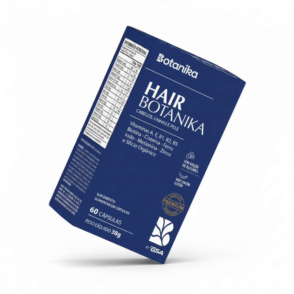 Hair Botanika — Cabelos, Unhas e Pele com Biotina, Zinco, Cisteína e Silício