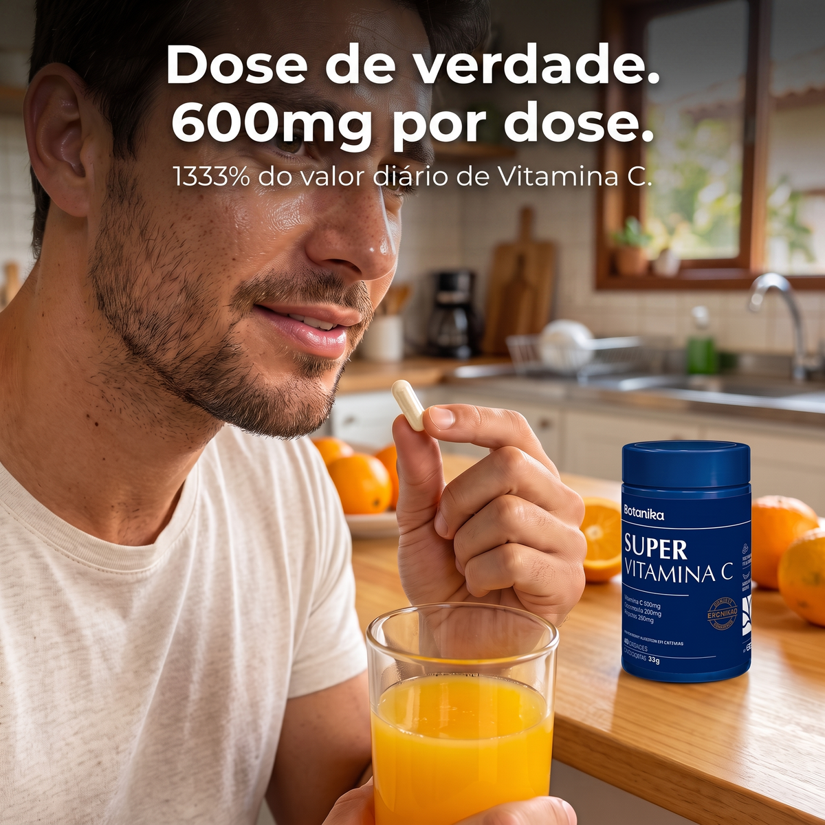 Super Vitamina C — dose de verdade 600mg