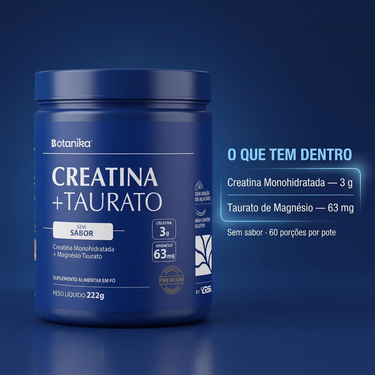 Creatina Botanika - o que tem dentro da formula