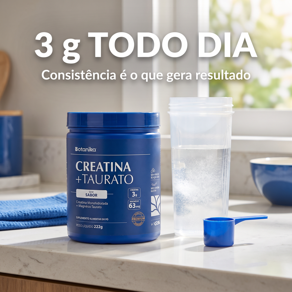 Creatina Botanika - 3g todo dia