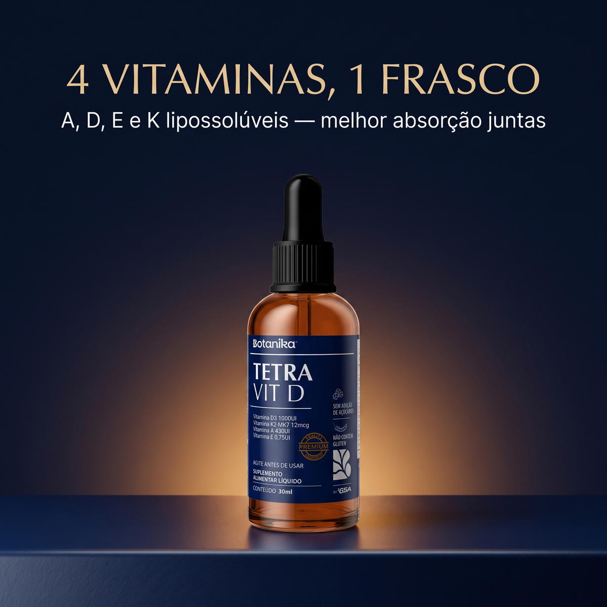 TetraVit D Botanika - 4 vitaminas 1 frasco