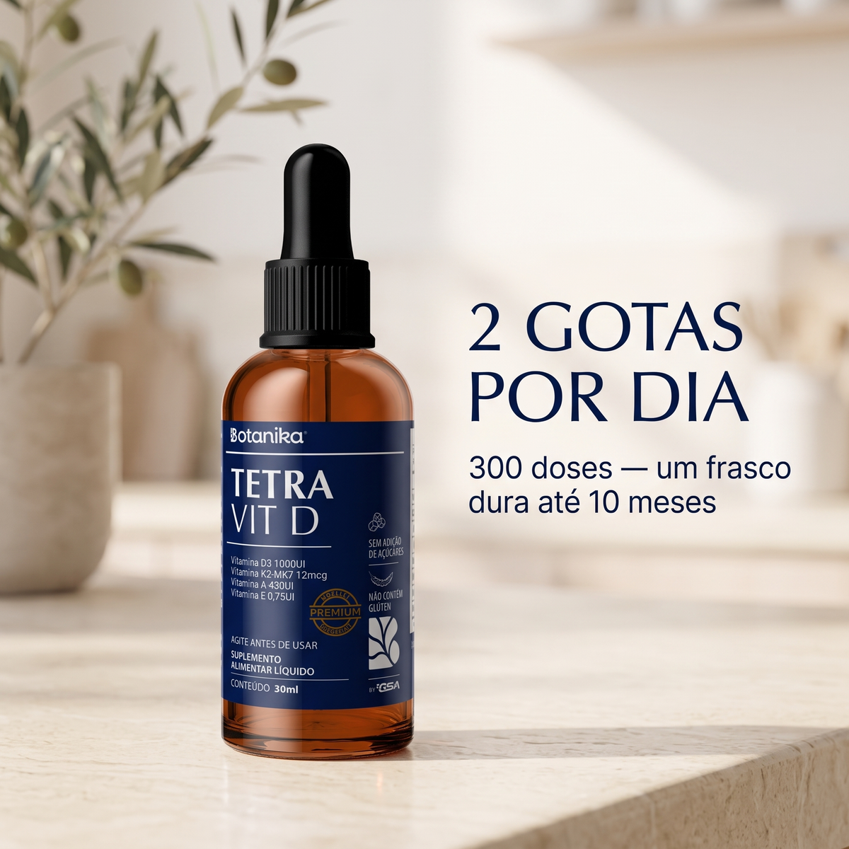 TetraVit D Botanika - 2 gotas por dia 300 doses