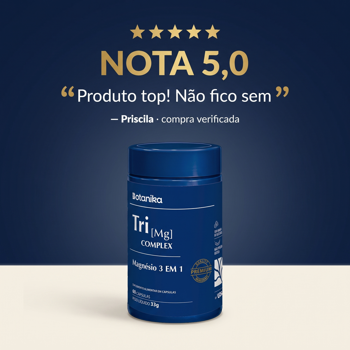 Tri Mg Complex - prova social nota 5 estrelas