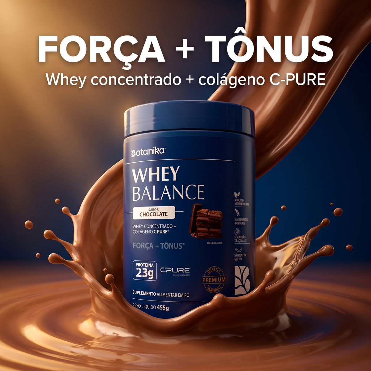 Whey Balance Chocolate - forca e tonus