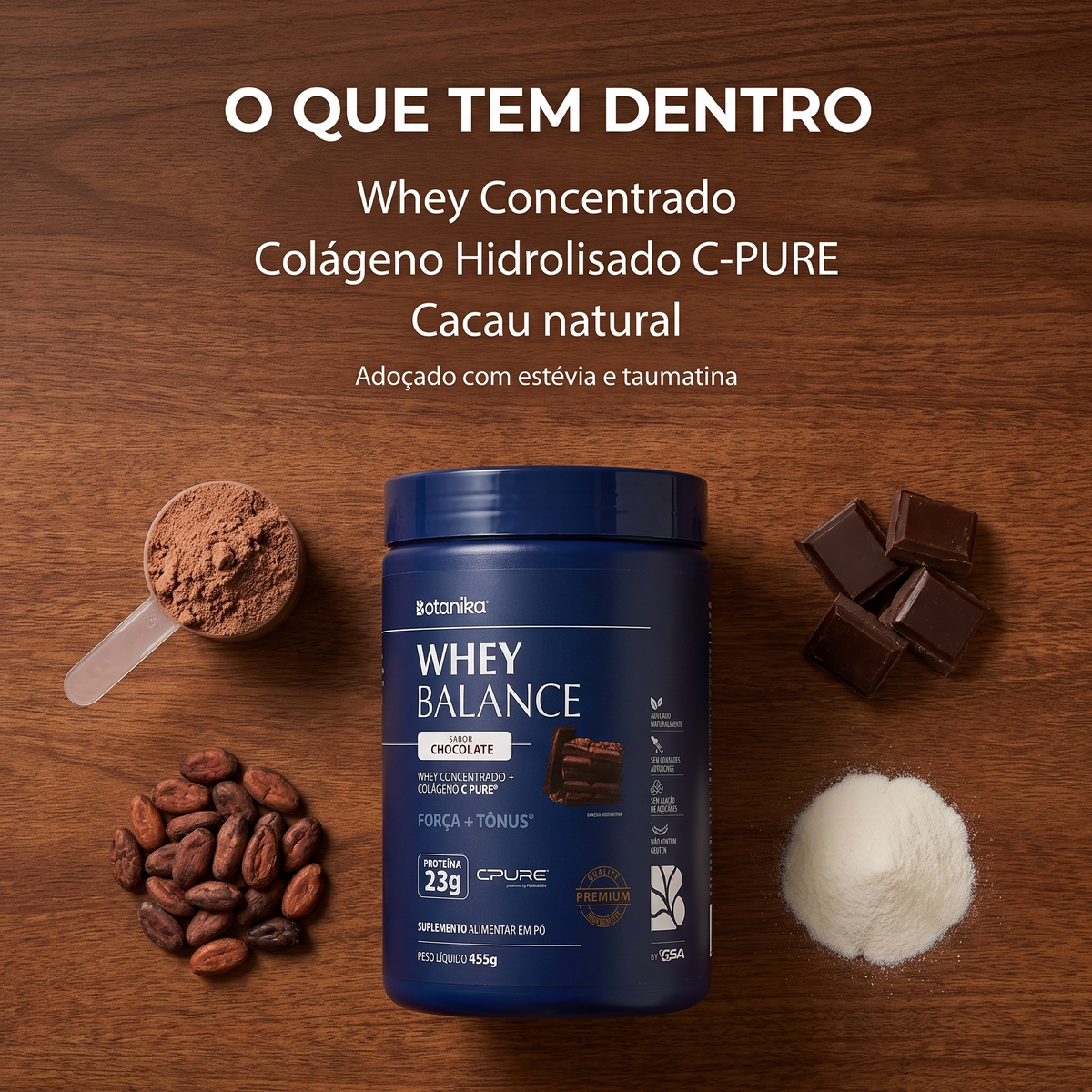 Whey Balance Chocolate - o que tem dentro