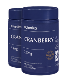 Cranberry Botanika — 2 frascos (fundo transparente)