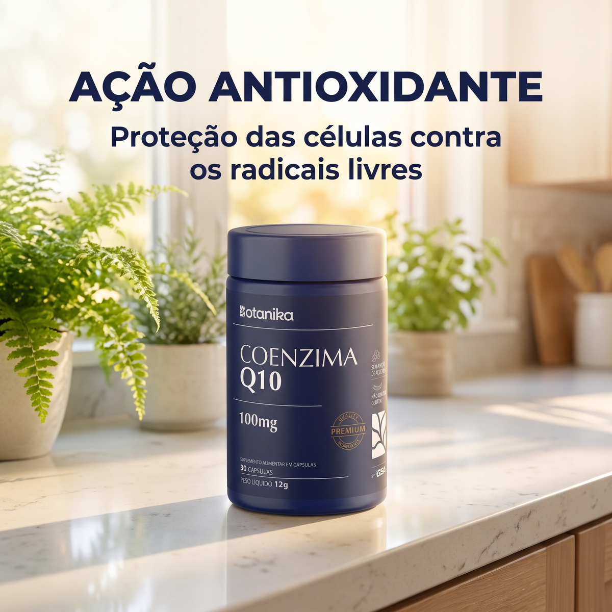 Coenzima Q10 Botanika — ação antioxidante