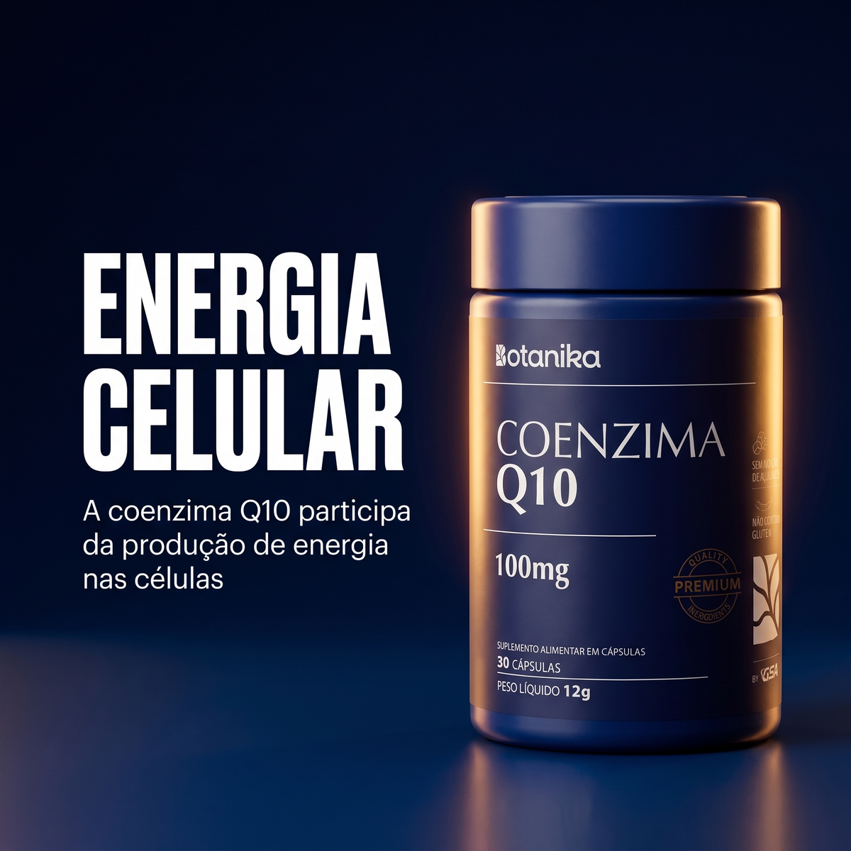 Coenzima Q10 Botanika — energia celular