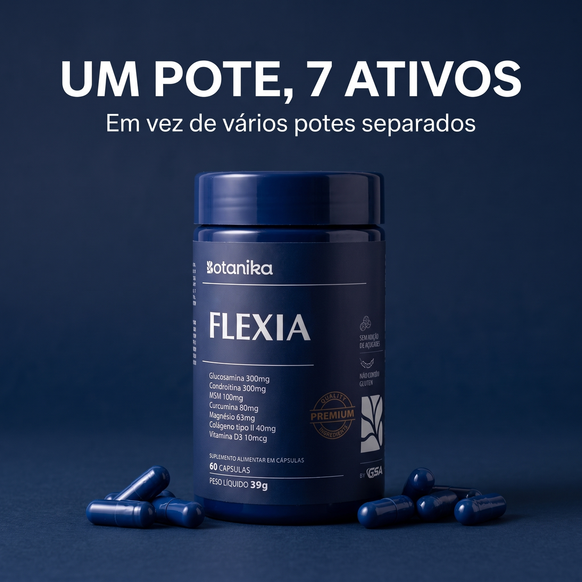 Flexia Botanika — um pote, 7 ativos