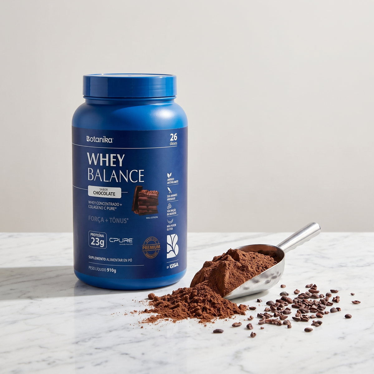 Whey Balance chocolate — o que tem dentro