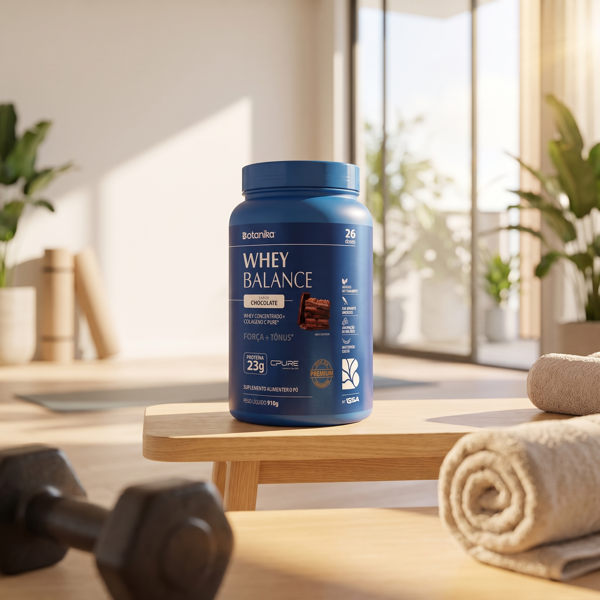 Whey Balance — força e rotina