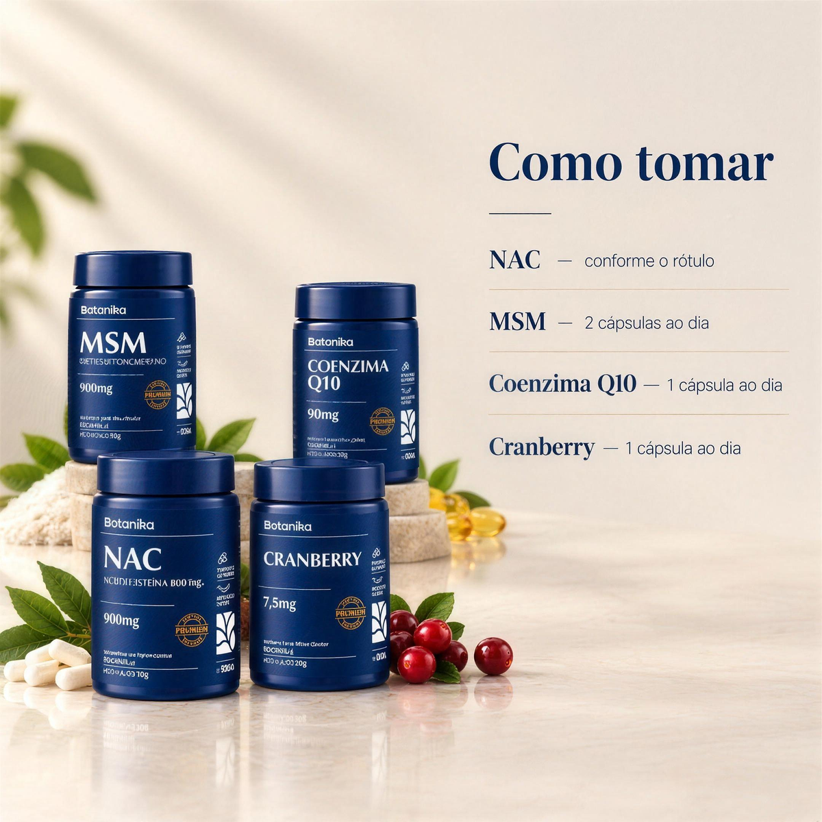 Kit Completo — como tomar cada um