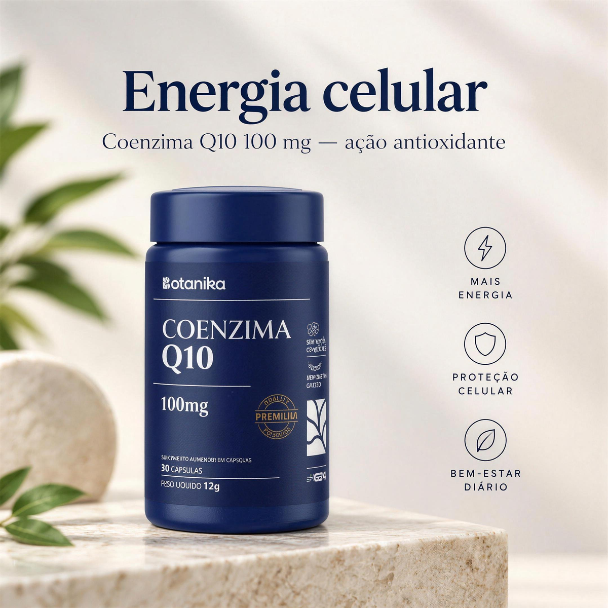 Coenzima Q10 — energia celular e antioxidante