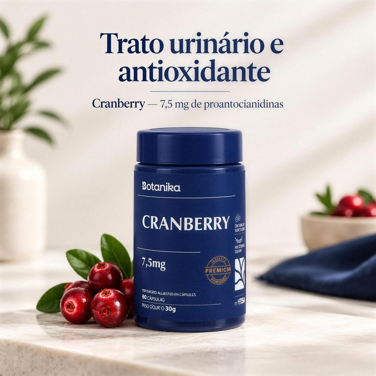 Cranberry — trato urinário e antioxidante
