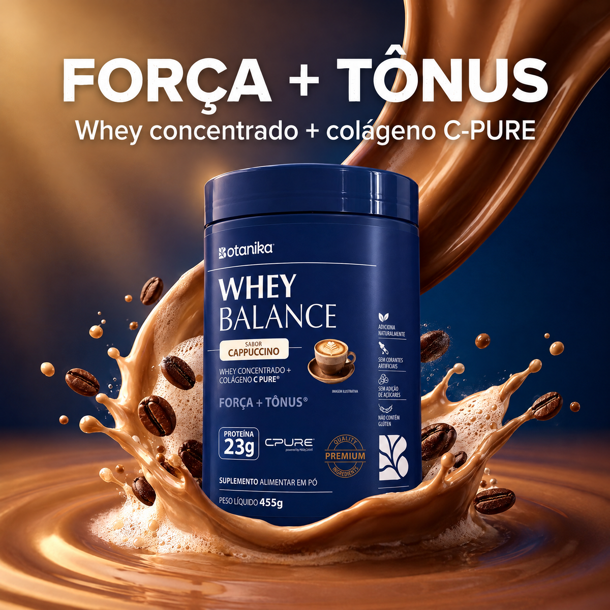 Whey Balance Cappuccino — força e tônus