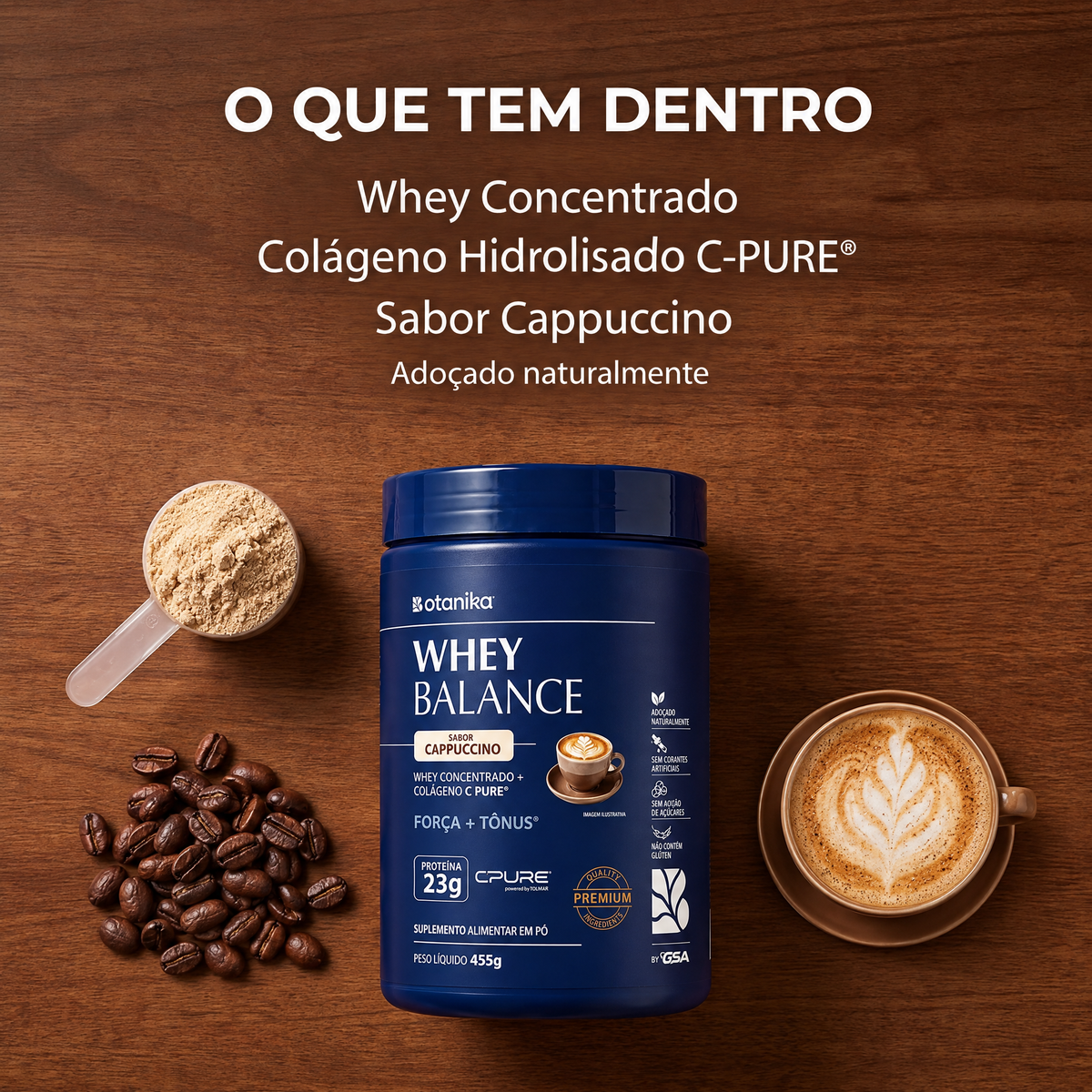 Whey Balance Cappuccino — o que tem dentro