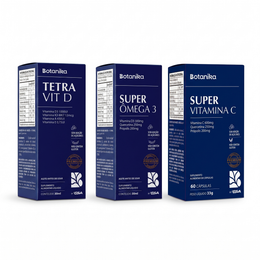 Kit Imunidade — TetraVit D + Super Ômega 3 + Super Vitamina C